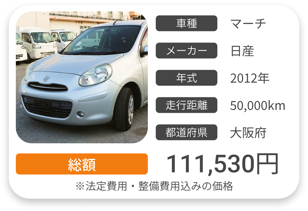 車検費用実例2